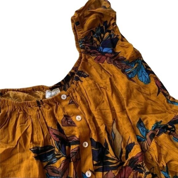 Sadie & Sage Boho Floral Flowy 100% Rayon Top L - Picture 4 of 5